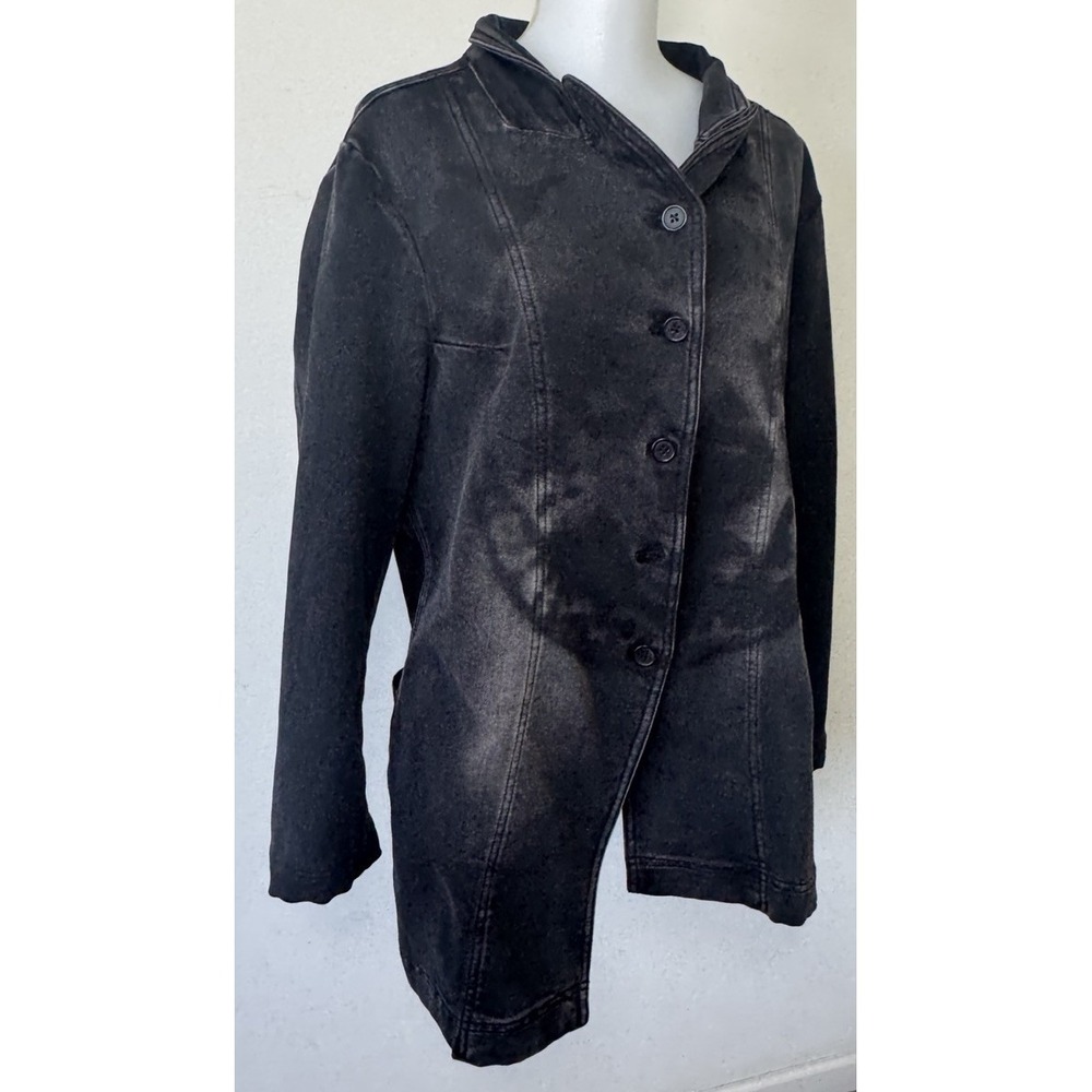 Rundholz Black Label Patana Plantations Denim Jacket Womens XL Black - Picture 4 of 14